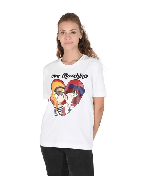 Женская футболка Love Moschino, белый