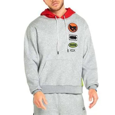 Puma Playbook Basketball Pullover Hoodie Mens Размер XXXXL Повседневная верхняя одежда 53418