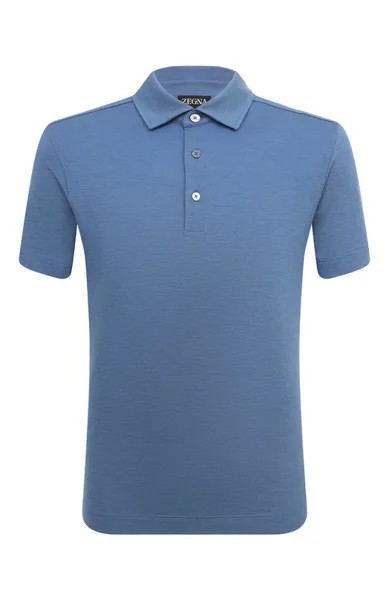Поло из хлопка и шелка Zegna