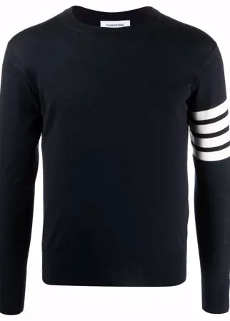 Thom Browne джемпер с круглым вырезом и полосками 4-Bar