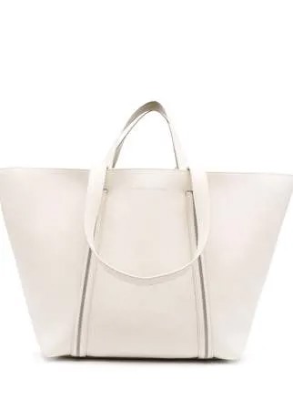 Brunello Cucinelli сумка-тоут с тисненым логотипом