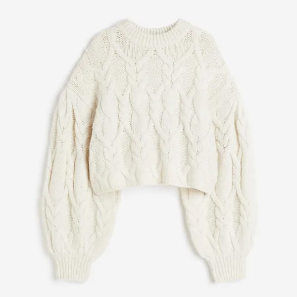 Свитер H&M Cable-knit, белый