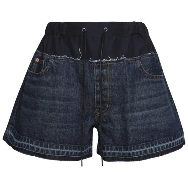 Шорты Sacai Denim Shorts, синий
