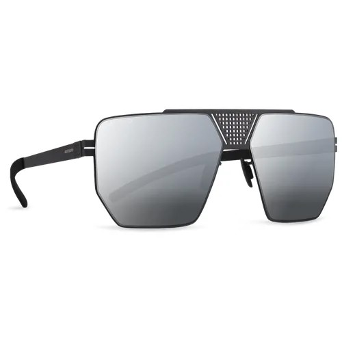 Титановые солнцезащитные очки GRESSO Rafael - квадратные / серые