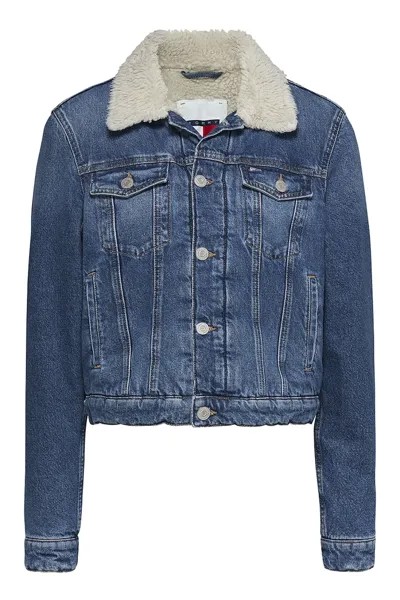 Джинсовая куртка на подкладке из экокожи Tommy Jeans, синий