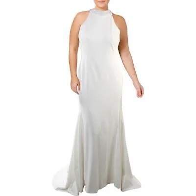 Calvin Klein Женское вечернее платье цвета слоновой кости с украшением 12 BHFO 5621