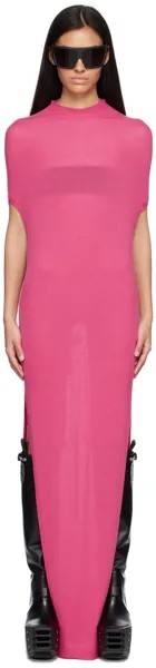 Розовое платье-макси Crater Rick Owens