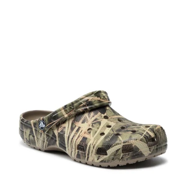 Шлепанцы Crocs ClassicRealtree, зеленый