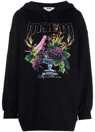 MSGM худи оверсайз с принтом Summer