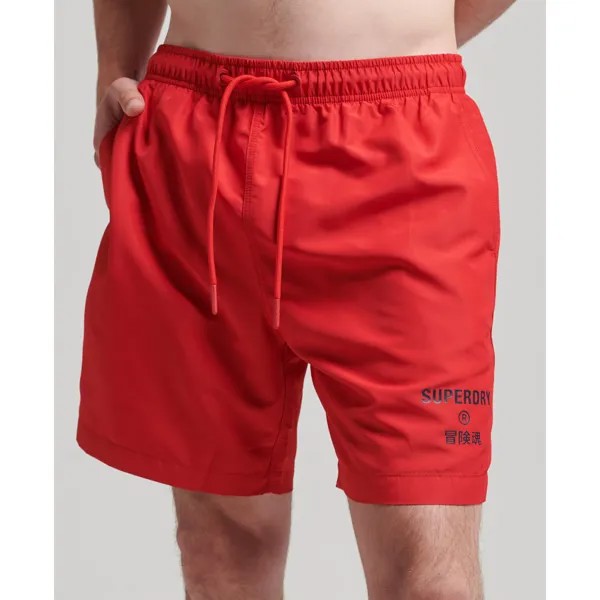 Шорты для плавания Superdry Code Core Sport 17 Inch, красный