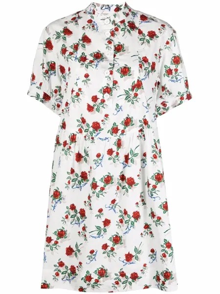 See by Chloé платье-рубашка с цветочным принтом