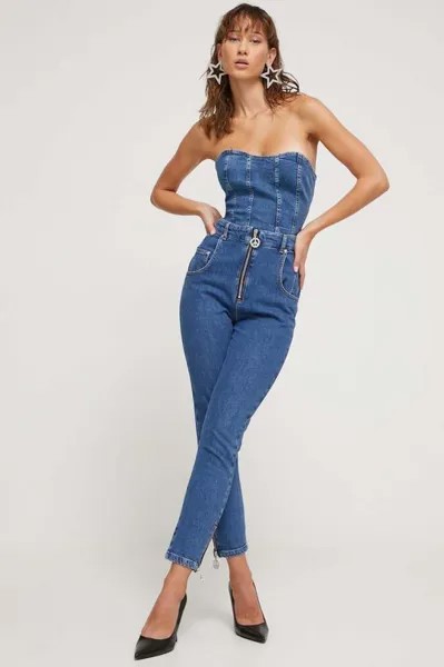 Джинсы Москино Джинс Moschino Jeans, синий