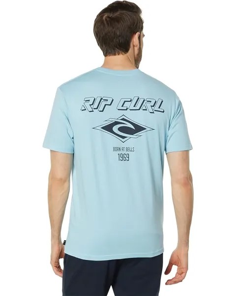 Футболка Rip Curl Fade Out Icon Short Sleeve Tee, синий