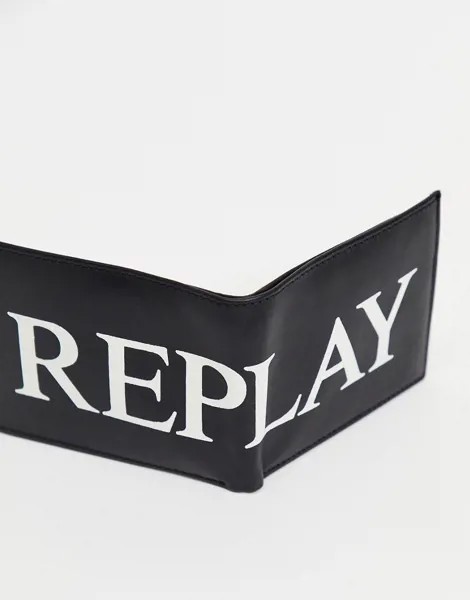 Бумажник с логотипом Replay-Черный цвет