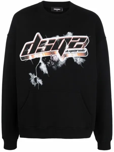Dsquared2 джемпер с логотипом, черный