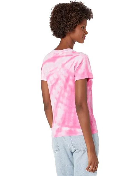 Футболка Sanctuary Perfect Knot Tee, цвет Hot Orchid Marble Tie-Dye