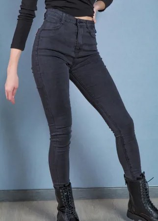 Джинсы женские Denim P-1614 (25, Черный)