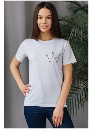 Футболка для девочки HappyFox, 1 шт, белый, 158