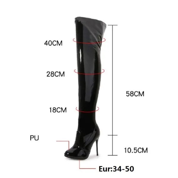 Женские сапоги выше колена SDTRFT, тонкий каблук 10 см, обувь для танцев со стальной трубой, европейские размеры 34-48 49 50