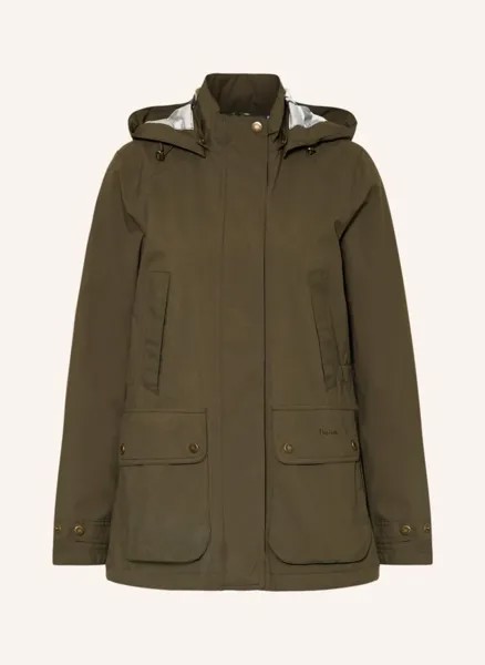 Полевая куртка clyde со съемным капюшоном Barbour, хаки