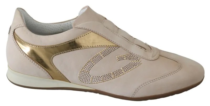 ALBERTO GUARDIANI Обувь Белые повседневные кроссовки с логотипом Женские без шнуровки EU40 / US9.5