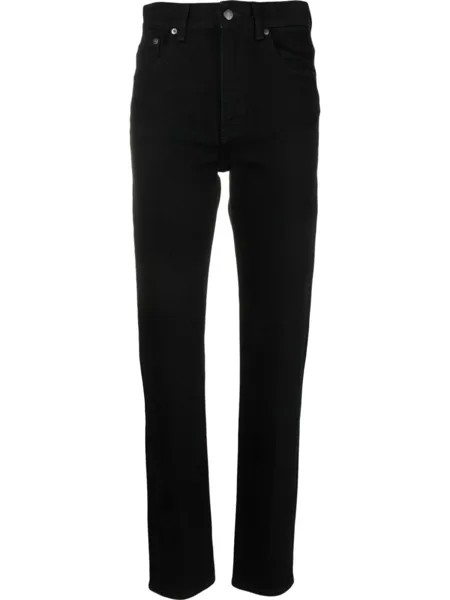 Зауженные джинсы средней посадки Filippa K, черный