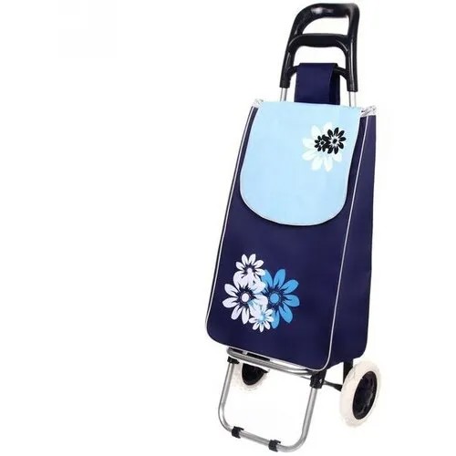 Сумка-тележка тележка для багажа HUOCHU 946-128, 45 л, 33х95х33 см, синий, голубой