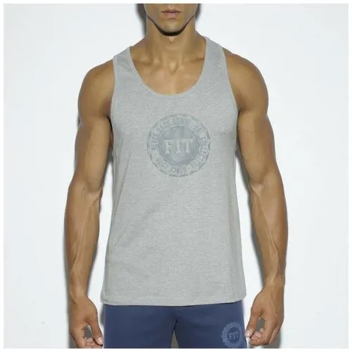 Майка ES Collection Basic Cotton Fit Tank Top, размер 3XL, серый