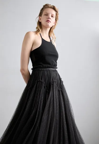 Юбка А-силуэта ARABESQUE MIDAXI SKIRT Needle & Thread, черный