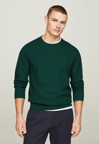 Вязаный свитер CREW NECK Tommy Hilfiger, цвет hunter