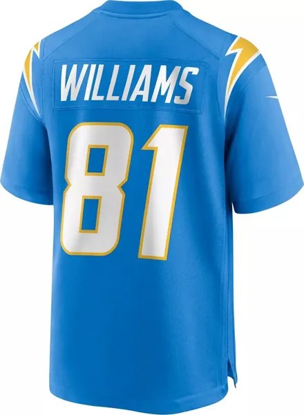 Мужская майка Nike Los Angeles Chargers Mike Williams № 81, синяя игра