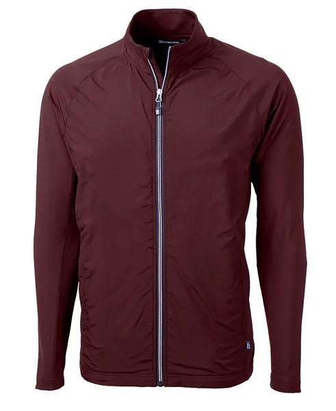 Мужская куртка Adapt Eco Knit Hybrid из переработанного материала на молнии на всю длину Cutter & Buck, красный