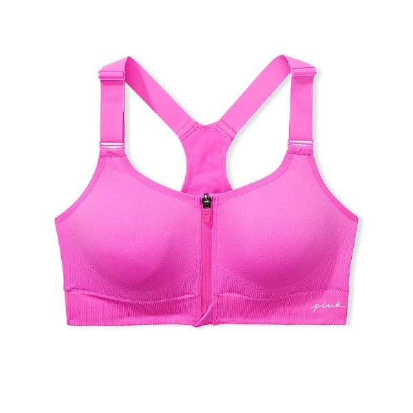 Топ спортивный Victoria's Secret Pink Active Seamless Air High-impact, розовый