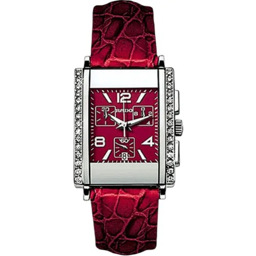 Наручные часы RADO, серебряный, бордовый