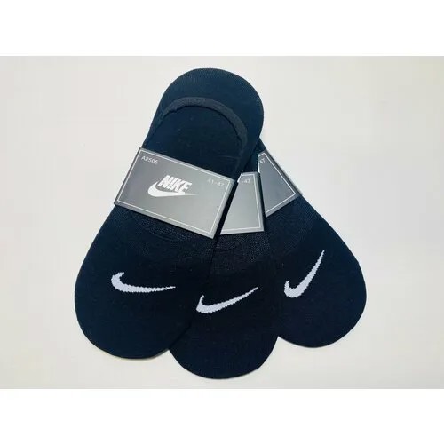 Подследники NIKE, 3 пары, размер 41/47, черный