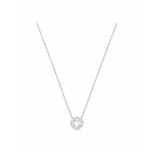 Колье SWAROVSKI, кристаллы Swarovski, длина 38 см, серебристый