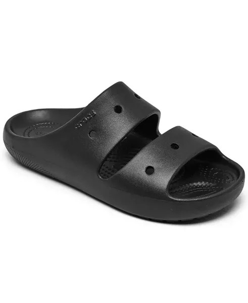 Мужские и женские классические шлепанцы 2.0 от Finish Line Crocs, черный