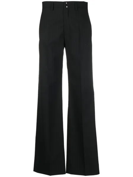 MM6 Maison Margiela широкие брюки со складками, черный