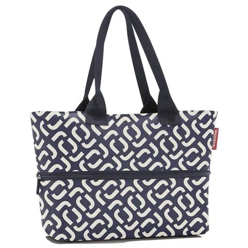 Сумка shopper e1 signature navy, Reisenthel, синий/белый, арт: RJ4073 RJ4073