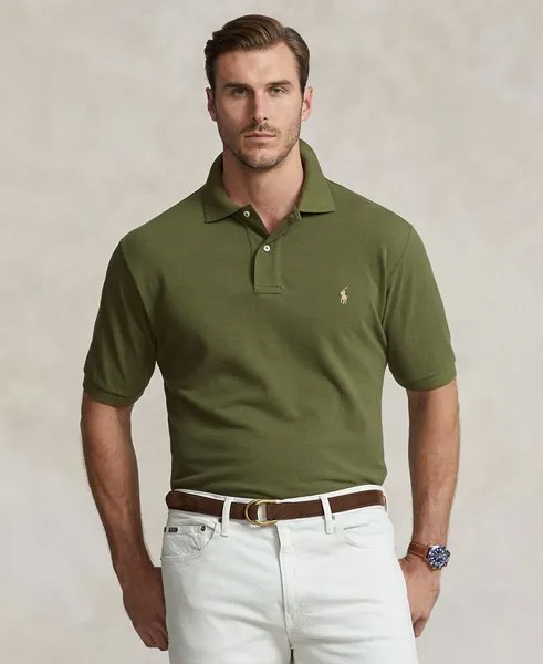 Мужской большой & Легендарная рубашка-поло в сетку Tall The Iconic Polo Ralph Lauren, зеленый