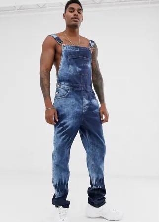 Синий джинсовый комбинезон ASOS DESIGN