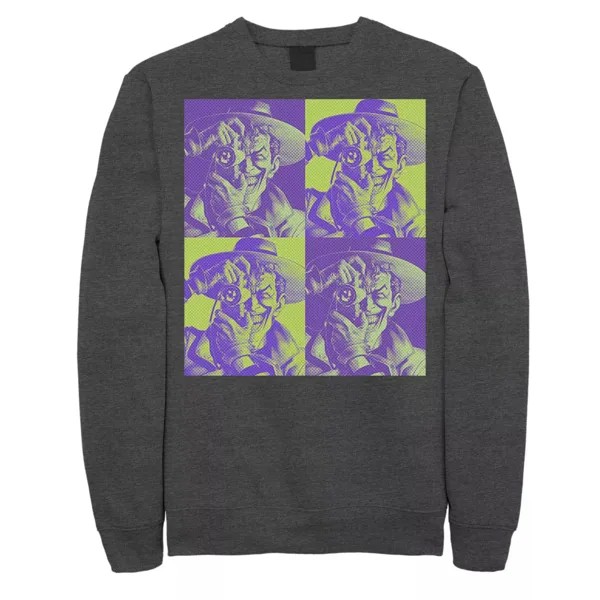 Мужской свитшот DC Batman The Joker Halftone Popart DC Comics