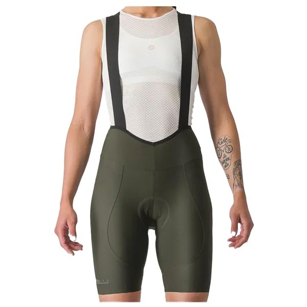 Велосипедные шорты Castelli Women's Espresso DT Bibshort, цвет Deep Green