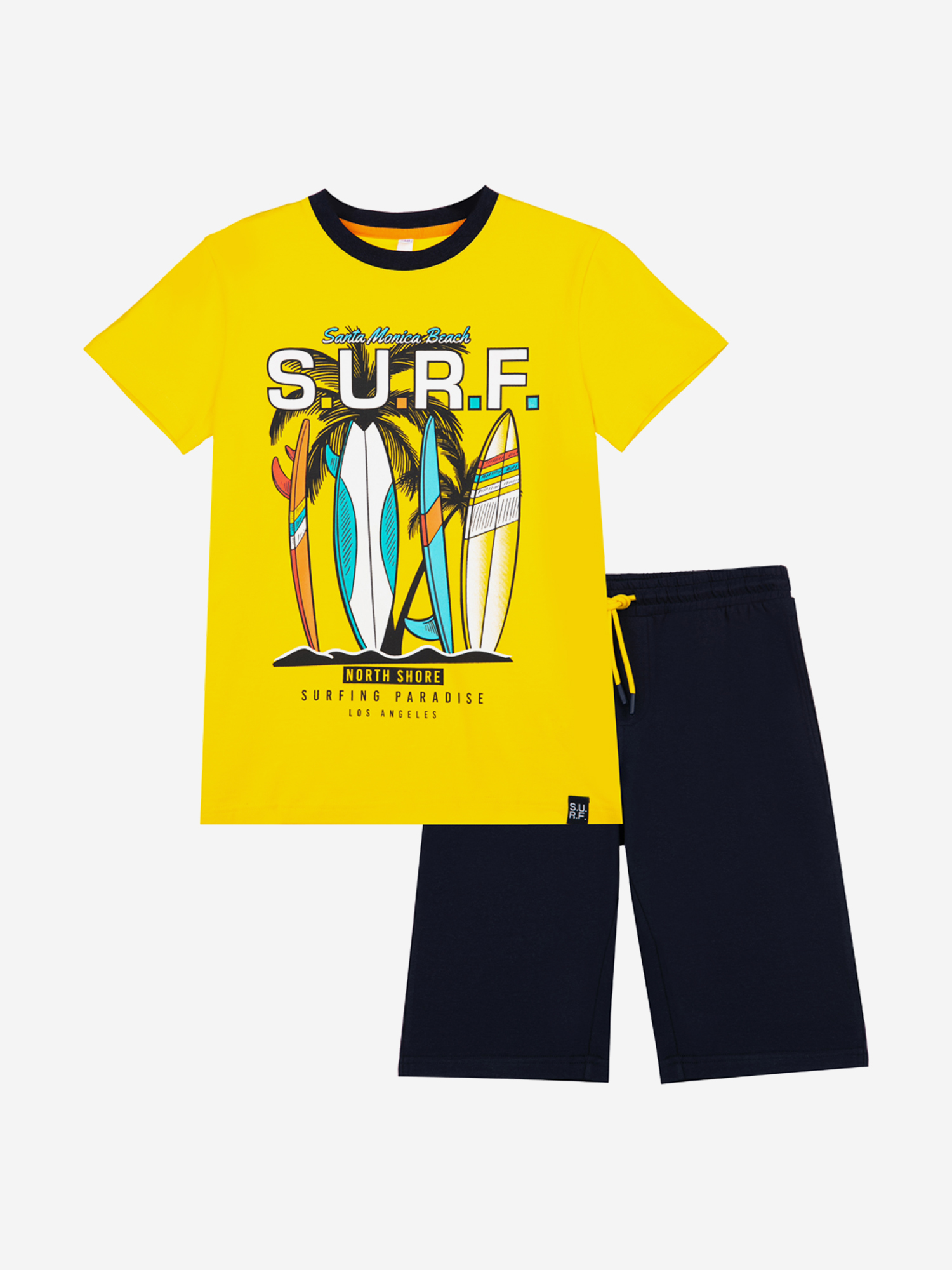 Комплект Playtoday трикотажный для мальчиков: футболка, шорты, Синий