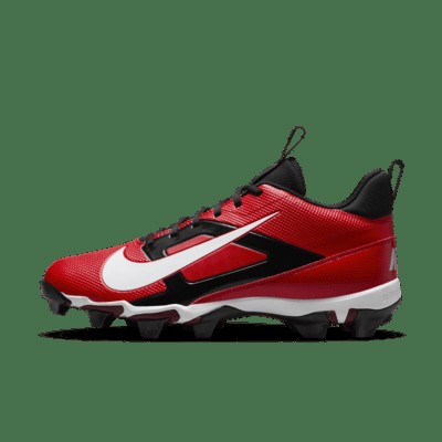 Бутсы Nike Alpha Menace 4 Shark Football Cleats, цвет University Red/Metallic Silver/Team Red/White