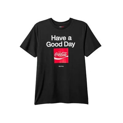 Футболка с короткими рукавами Brixton x Coca-Cola Good Day (черная) с рисунком