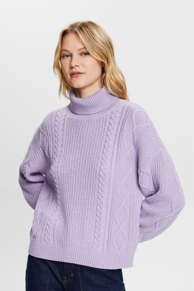 Вязаный свитер и футболка «восьмерка» Esprit, фиолетовый