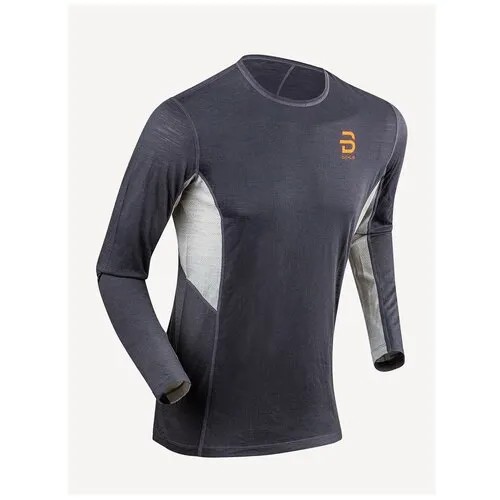 Термобелье футболка Bjorn Daehlie, шерсть, плоские швы, влагоотводящий материал, размер S, серый