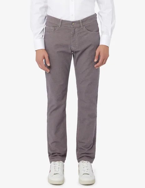 Узкие брюки с микро рисунком и 5 карманами Harmont & Blaine, серый