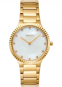 Fashion наручные  женские часы Obaku V292LXGWSG. Коллекция Linje Lille